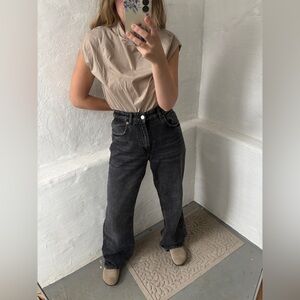 Zara size 8 baggy high rise jeans
